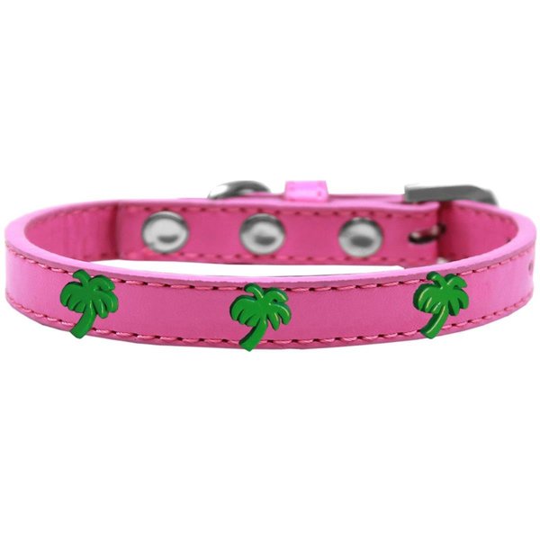 Mirage Pet Products Green Palm Tree Widget Dog CollarBright Pink Size 20 631-24 BPK20